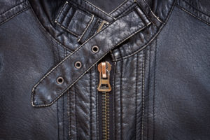 Sample of a Leather Jacket after it has been to the drycleaner